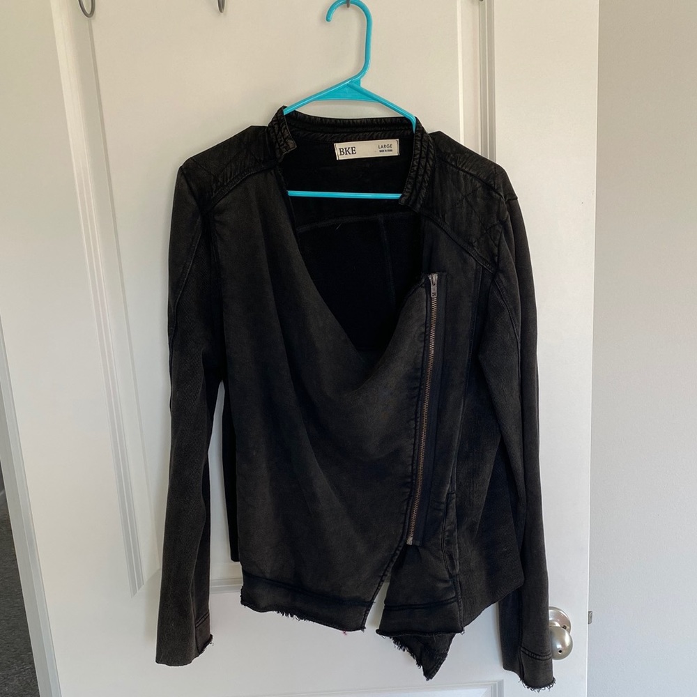 BKE Zip Up  Cascading Sweater/Jacket